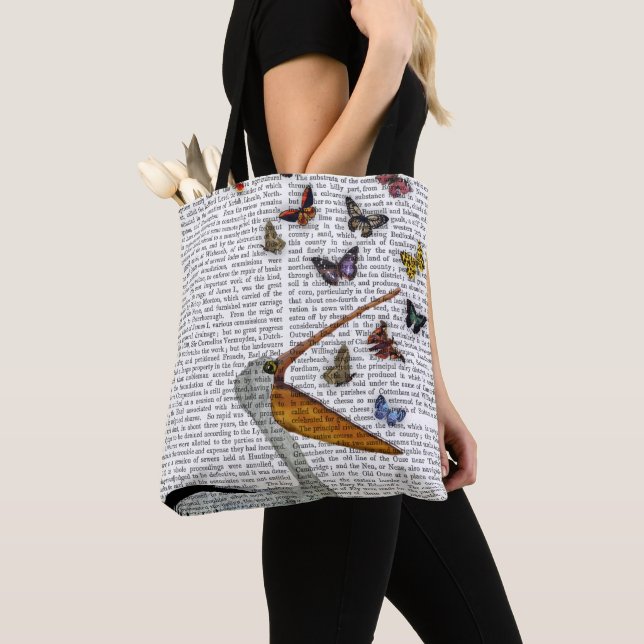 Bolsa Tote Pelican & Butterflies (Close Up)