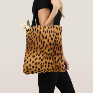 Bolsa Tote Pelo de Animal Guepardo