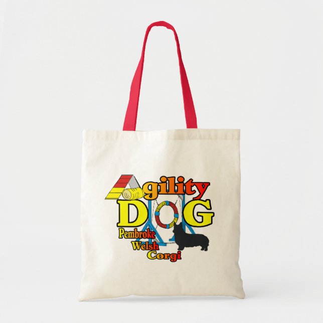 Bolsa Tote Pembroke Welsh Corgi Agilidade Shirts Dons (Frente)