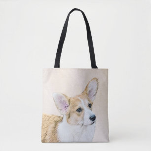 Bolsa Tote Pembroke Welsh Corgi - Pintura Original para Cacho