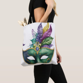 BOLSA TOTE PÊMEAS DE ROUPAS DE PINTA VERDE MARDI GRAS