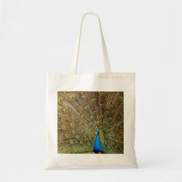 Bolsa Tote Penas da Cauda Peacock