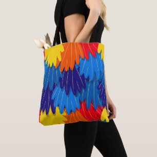 Bolsa Tote Penas de Papagaio-Macaw Scarlet