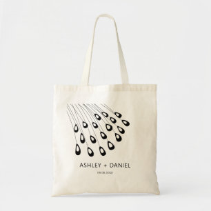 Bolsa Tote Penas de Peacock Estilizadas Bag de Boas-vindas,