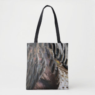 Bolsa Tote Penas de Peru Selvagem I Desenho Abstrato da Natur