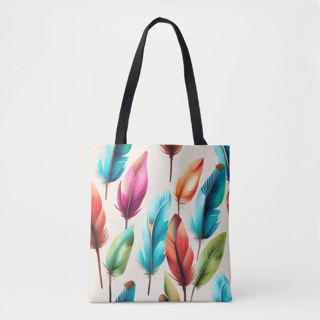 Bolsa Tote Penas Reluzentes (Frente)