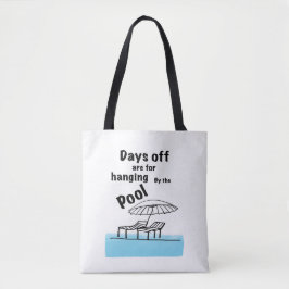 Bolsa Tote Pendurado à beira da piscina