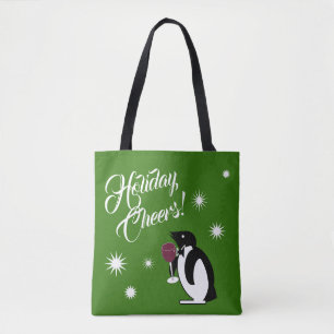 Bolsa Tote Penguin de Natal