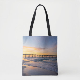 Bolsa Tote Pensacola Pier Shoreline Sunrise Tot Bag