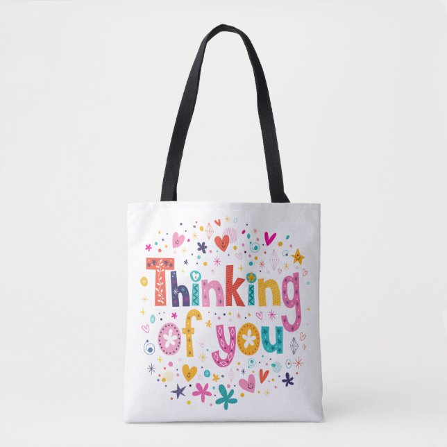 Bolsa Tote Pensamento de você (Frente)