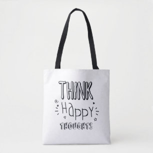 Bolsa Tote PENSE Pensamentos FELIZES