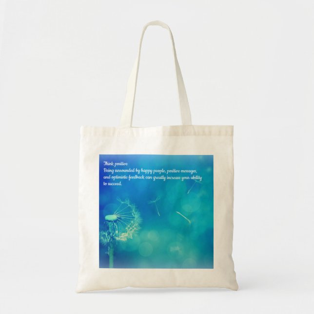 Bolsa Tote Pense positivo (Frente)