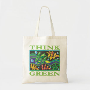 Bolsa Tote Pense verde ambiental