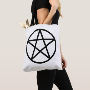 Bolsa Tote Pentáculo Preto Pentagrama