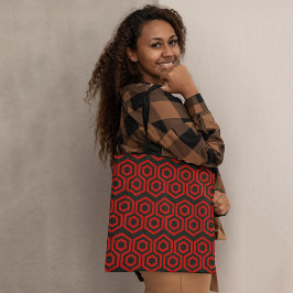 Bolsa Tote Pente de mel vermelho