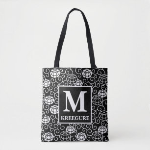 Bolsa Tote Peões Clássicos BW Monogramados Serif