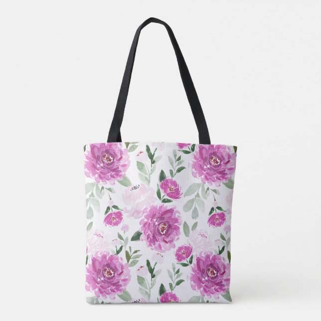 Bolsa Tote Peônia Magenta (Verso)