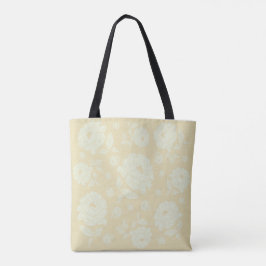 Bolsa Tote Peônias Brancas