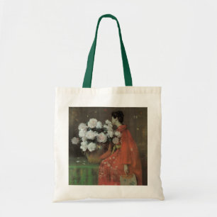 Bolsa Tote Peonies por William Merritt Chase, Arte Fino Vinta