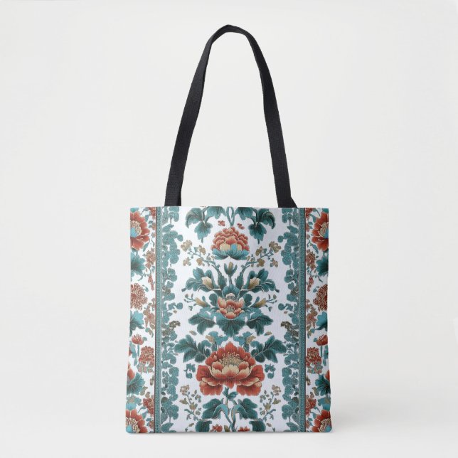 Bolsa Tote Peony Brocade (Frente)