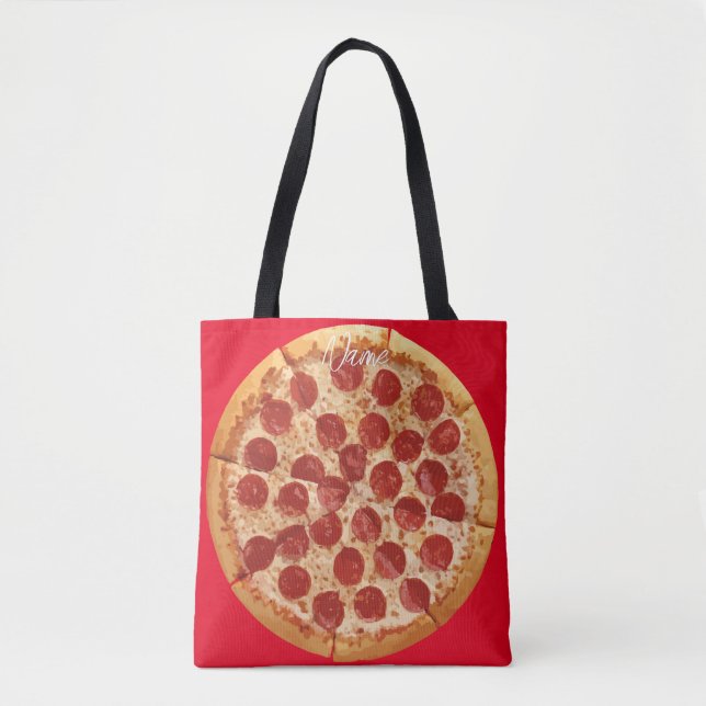 Bolsa Tote Pepperoni Pizza Thunder_Cove (Frente)