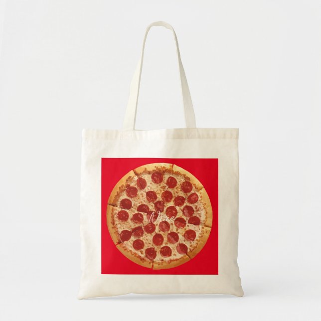 Bolsa Tote Pepperoni Pizza Thunder_Cove (Frente)