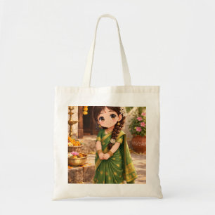 Bolsa Tote Pequena Grace de Verde