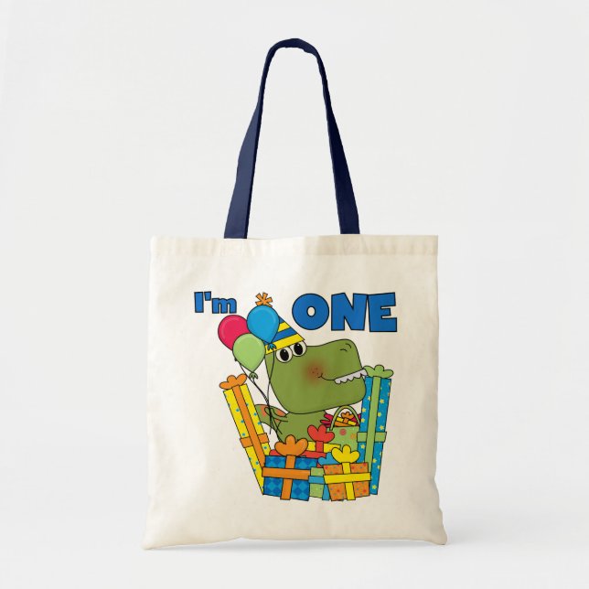 Bolsa Tote Pequenas camisas e presentes do primeiro aniversar (Frente)