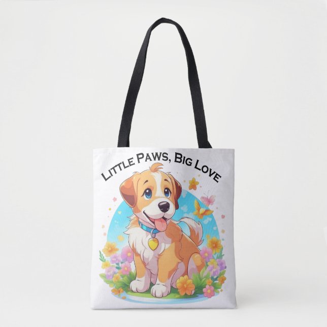 Bolsa Tote Pequenas Patas Bonitas Grande Amor (Frente)