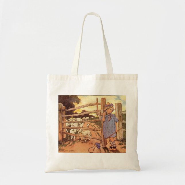 Bolsa Tote Pequeno Bo-Peep Nursery Rhyme Bag (Frente)
