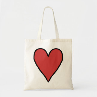 Bolsa Tote Pequeno Coração Vermelho do Amor 10
