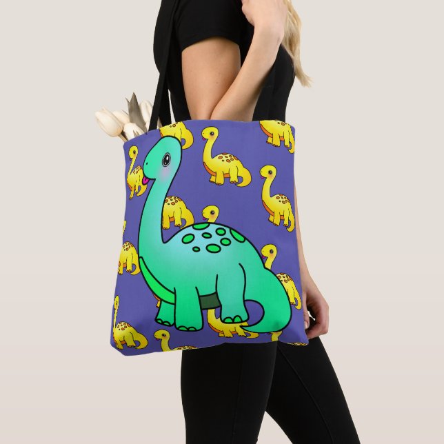 Bolsa Tote Pequeno Dinossauro Cheeky (Close Up)