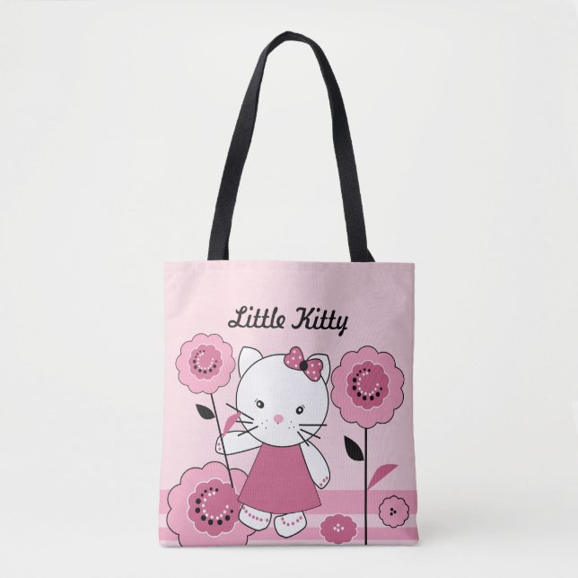 Bolsa Tote Pequeno Gatinho (Frente)