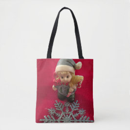 Bolsa Tote Pequeno Saco de Natal do Elf