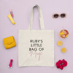 Bolsa Tote Pequeno Saco Personalizado da Moderna Mágica Minim<br><div class="desc">Essa bolsa de tote é um acessório na moda e funcional que combina o melhor de ambos os mundos: tipografia divertida e divertida com um design minimalista que a torna versátil e fácil de vestir com qualquer roupa e adiciona um toque de sofisticação e elegância ao olhar geral. A design...</div>