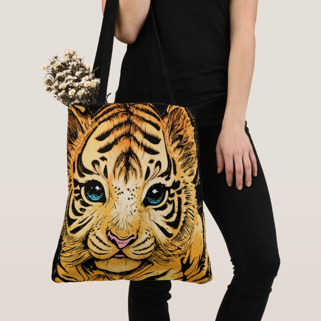 BOLSA TOTE PEQUENO TIGRE (Close Up)