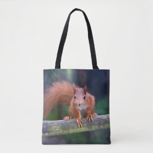 Bolsa Tote Pequeno Vermelho Por Toda A Impressão