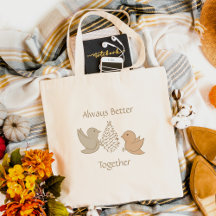 Pequenos Beige Birdies no Feeder - Melhor Juntos.