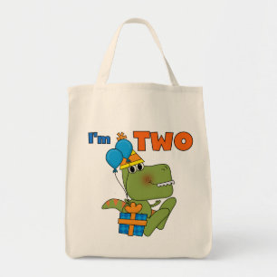 Bolsa Tote Pequenos Camisetas e presentes do segundo aniversá