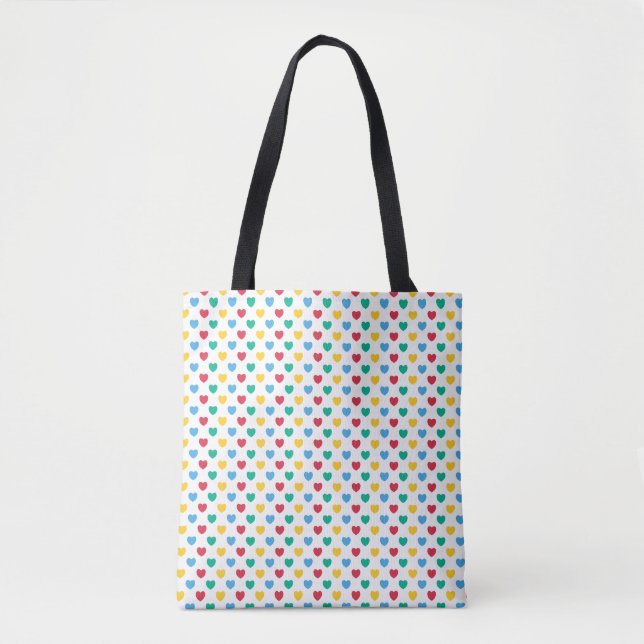 Bolsa Tote Pequenos Corações | LH-04 | (Frente)