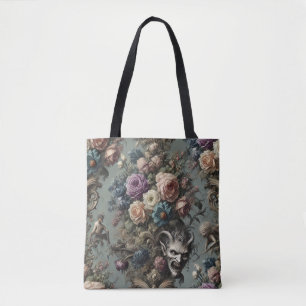 Bolsa Tote Pequenos demônios ousam sonhar - Vitoriano Gótico