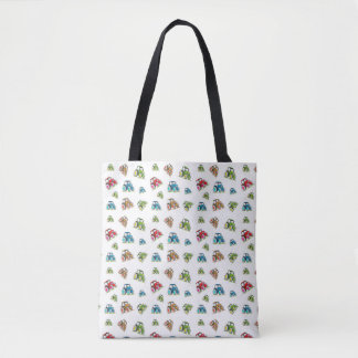 Bolsa Tote Pequenos Tratores Saco, Branco