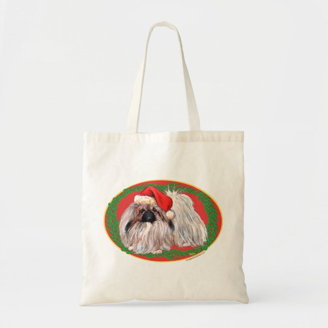 Bolsa Tote Pequinês no Inverno (Frente)