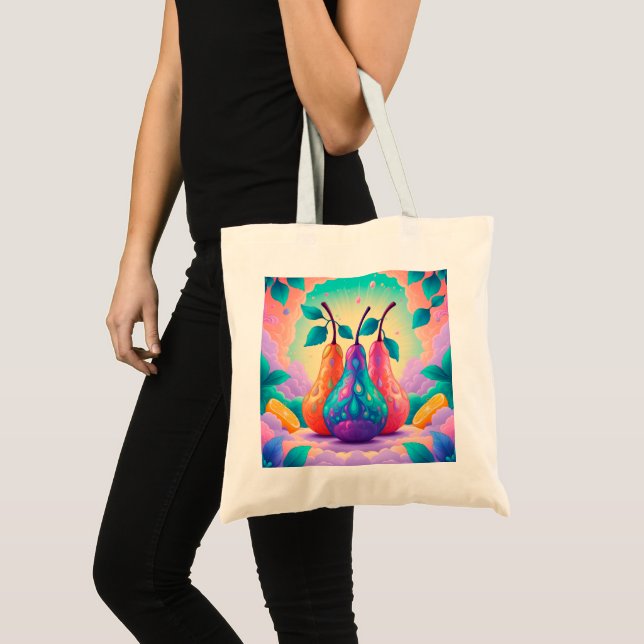 Bolsa Tote pera colorida (Frente (produto))
