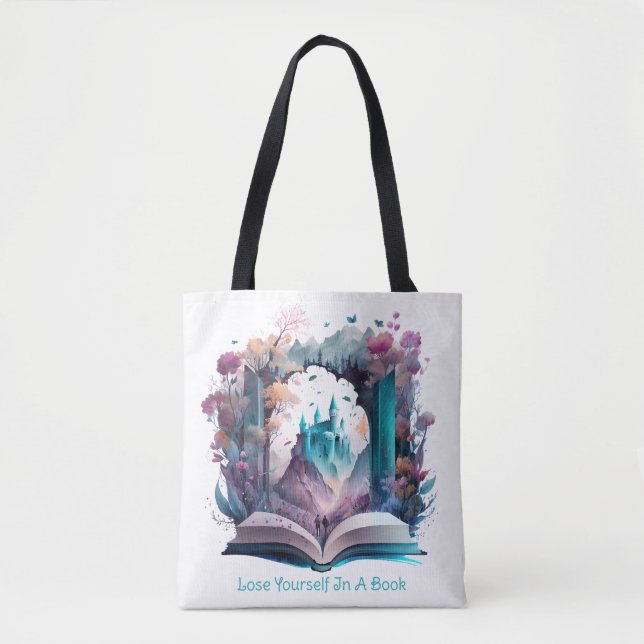 Bolsa Tote Perca-se num Livro (Frente)