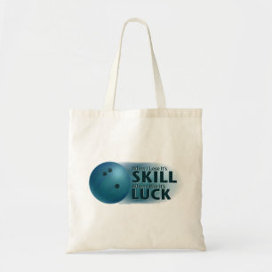 Bolsa Tote Perder Skill Ganha Boliche Sorte Azul