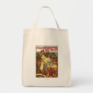 Bolsa Tote Perfecta Bicicletas com Publicidade de Mulher Post