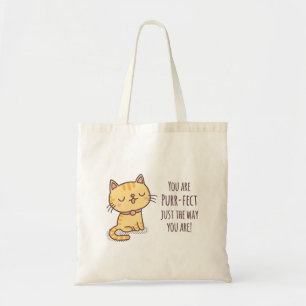 Bolsa Tote Perfeito Do Jeito Que Você É Gato Trocadilho