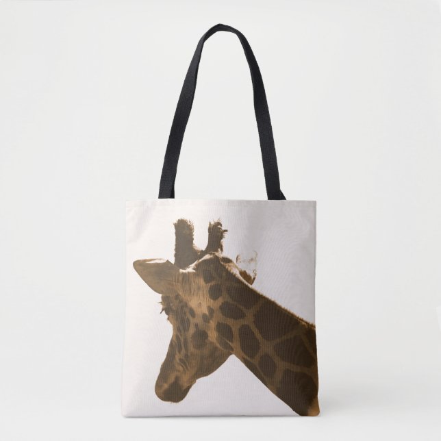 Bolsa Tote Perfil de Girafa de Reticulação (Frente)