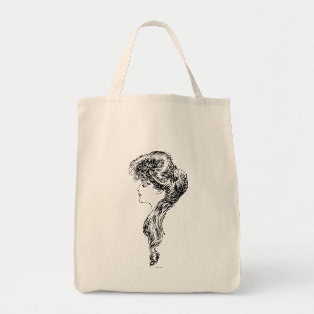 Bolsa Tote Perfil de uma menina de Gibson, 1903 (Frente)